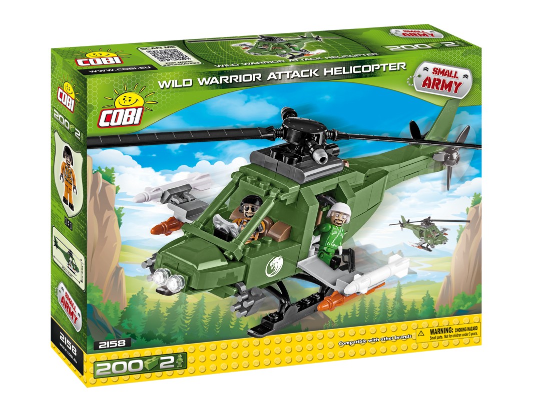 Jeux de construction - Hélicoptère d'attaque ‘Guerrier sauvage’--Cobi