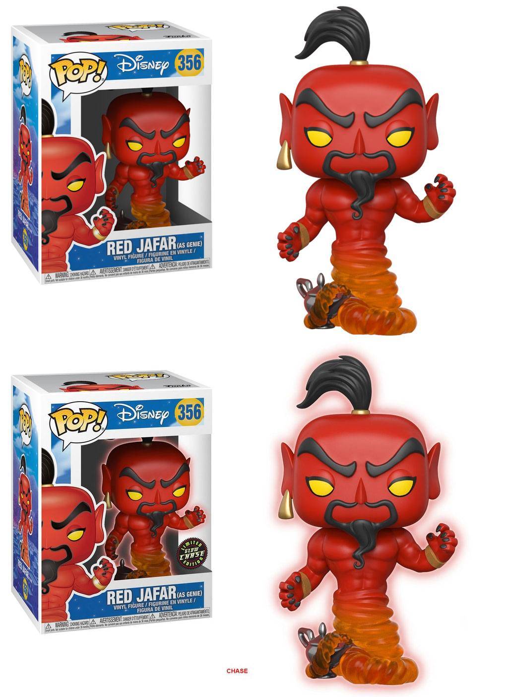 Mini-figurines - Aladdin assortiment POP! Vinyl figurines Red Jafar As