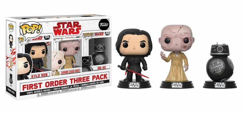 Mini-figurines - Star Wars Episode VIII pack 3 figurines POP! Vinyl Fi