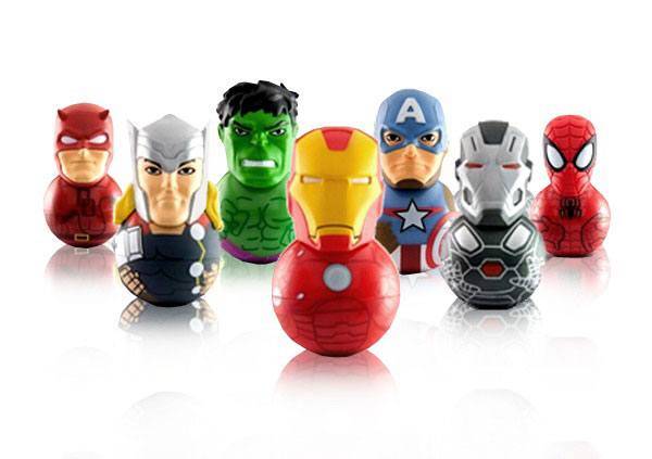 Mini-figurines - Marvel série 1 présentoir figurines Rockerz 6 cm (24)