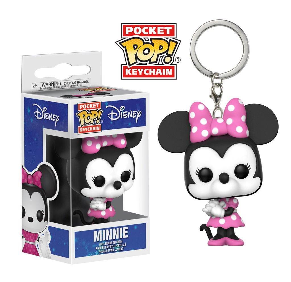 Porte-clés - Disney porte-clés Pocket POP! Vinyl Minnie Mouse 4 cm--Fu