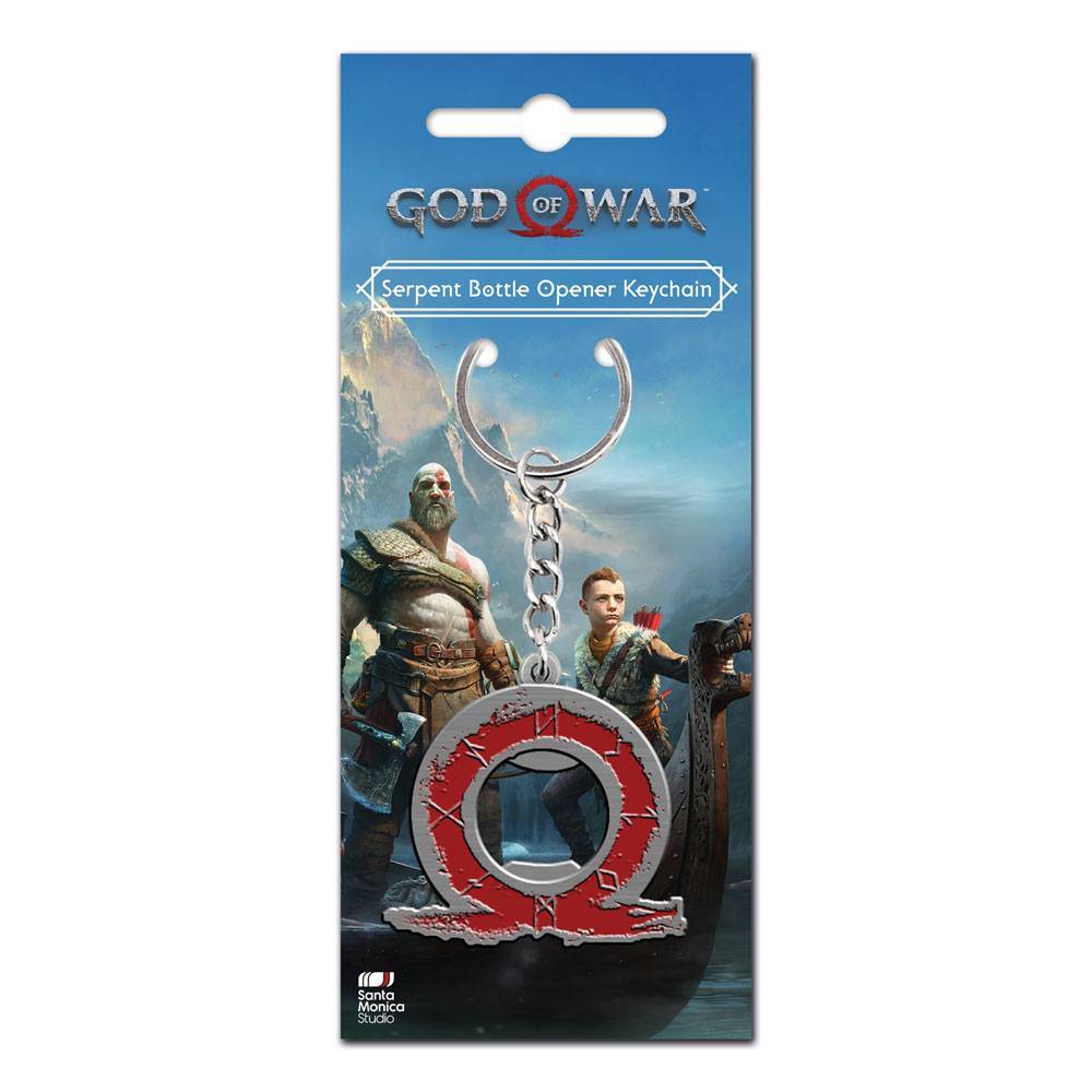 Porte-clés - God of War porte-clés ouvre-bouteille Serpent Logo--Gaya 