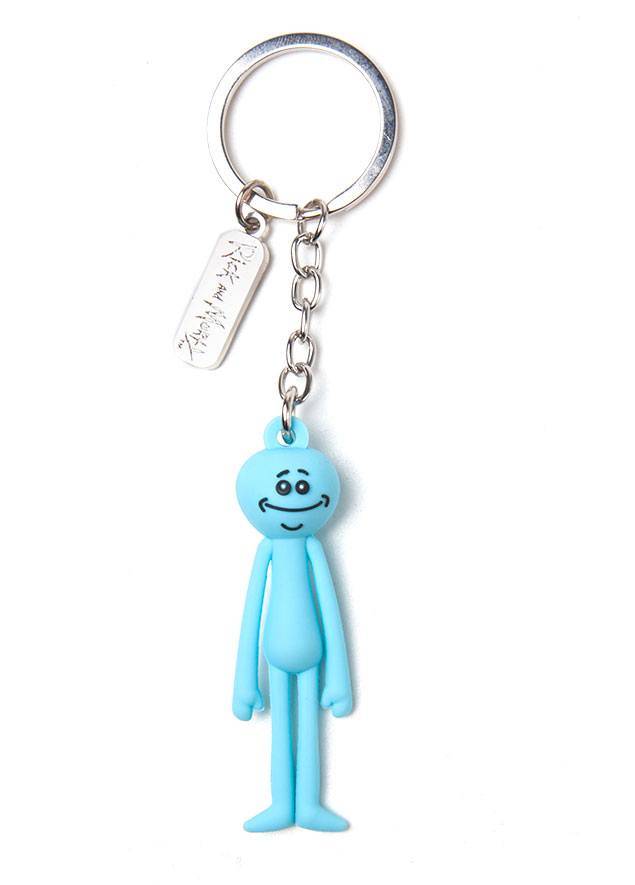 Porte-clés - Rick & Morty porte-clés caoutchouc 3D Meeseeks 7 cm--Difu
