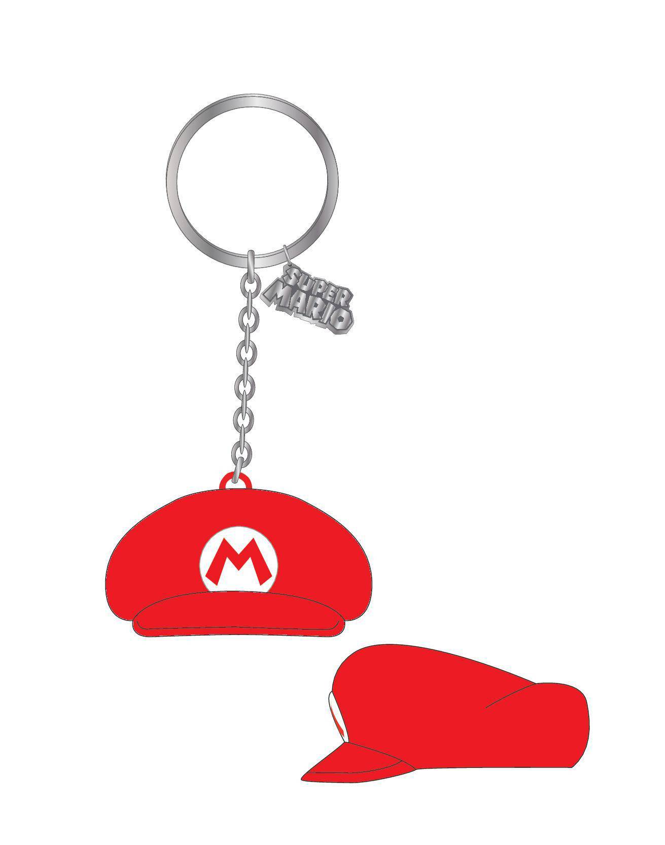Porte-clés - Nintendo porte-clés caoutchouc Mario Hat 7 cm--Difuzed