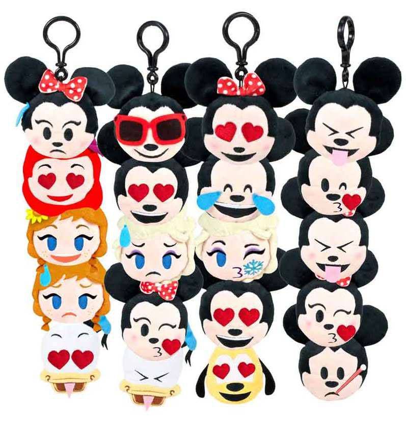Porte-clés - Disney Emojis assortiment porte-clés peluche 8 cm (20)--P