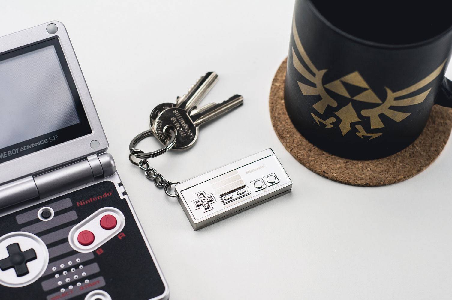 Porte-clés - Nintendo porte-clés métal 3D NES Controller 6 cm--Paladon