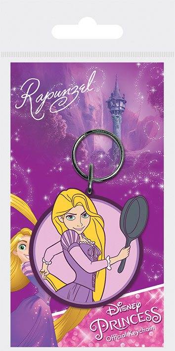 Porte-clés - Disney Princess porte-clés caoutchouc Raiponce 6 cm--Pyra