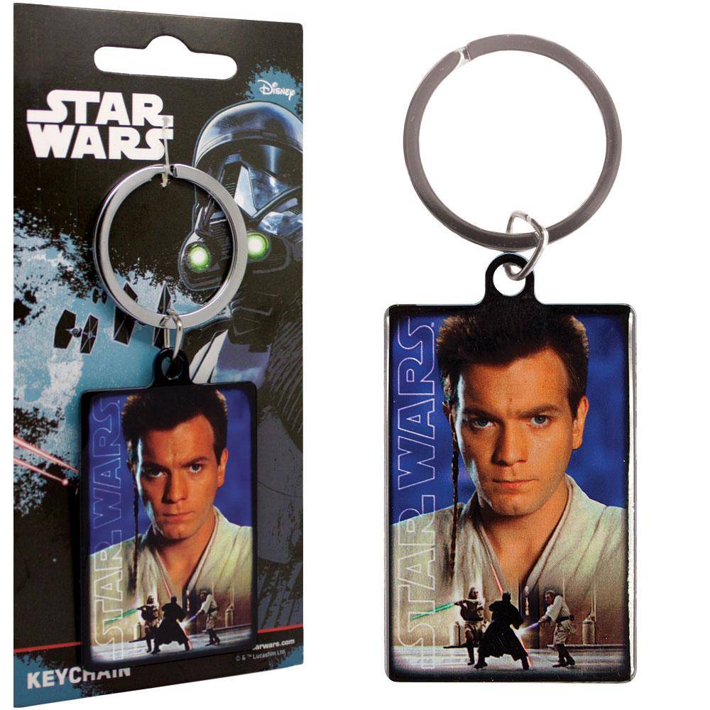 Porte-clés - Star Wars porte-clés métal Obi Wan Kenobi 6 cm--ZZT
