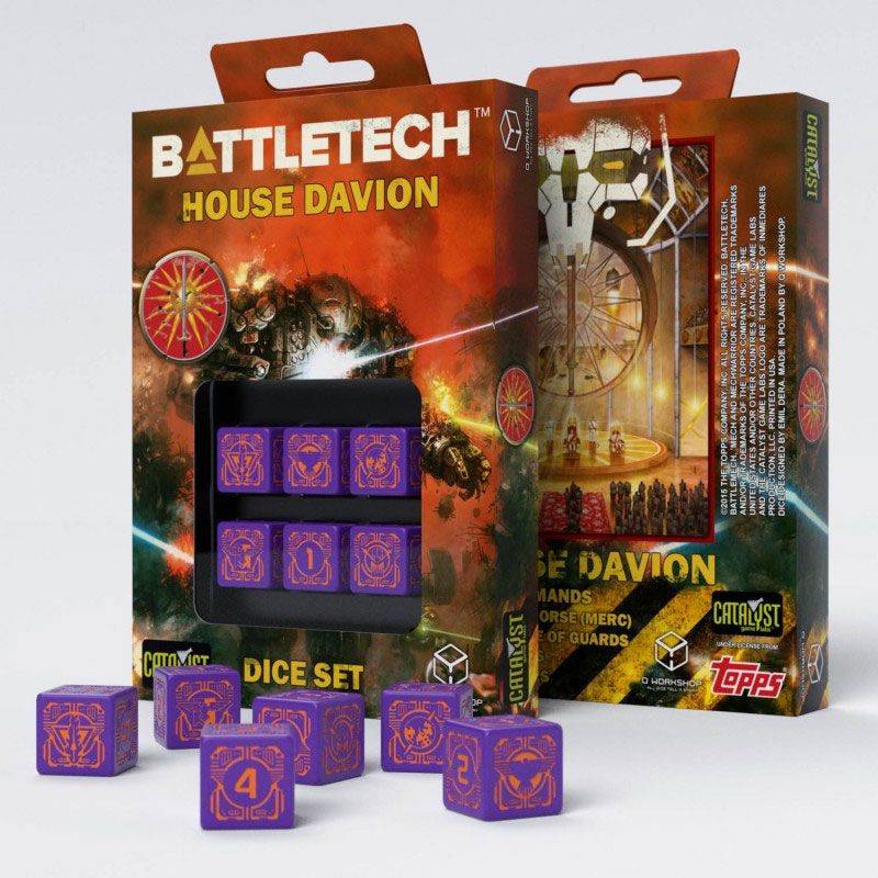 Jeux de plateau et accessoires - Battletech pack dés D6 House Marik (6