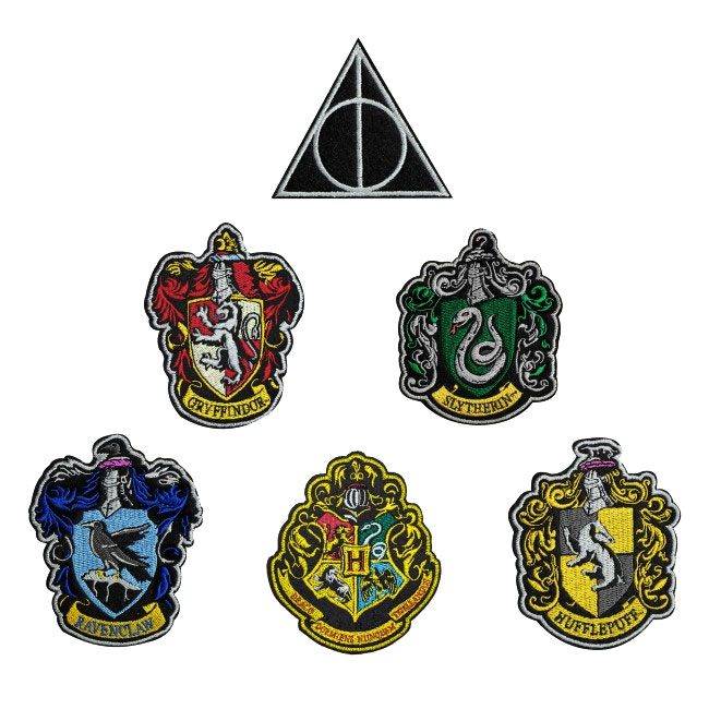 Patches et stickers - Harry Potter pack 6 écussons House Crests--Ciner