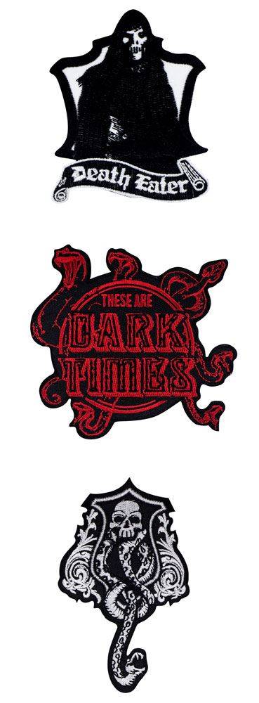 Patches et stickers - Harry Potter pack 3 écussons Deluxe Dark Arts--C