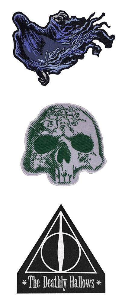Patches et stickers - Harry Potter pack 3 écussons Deluxe Deathly Hall