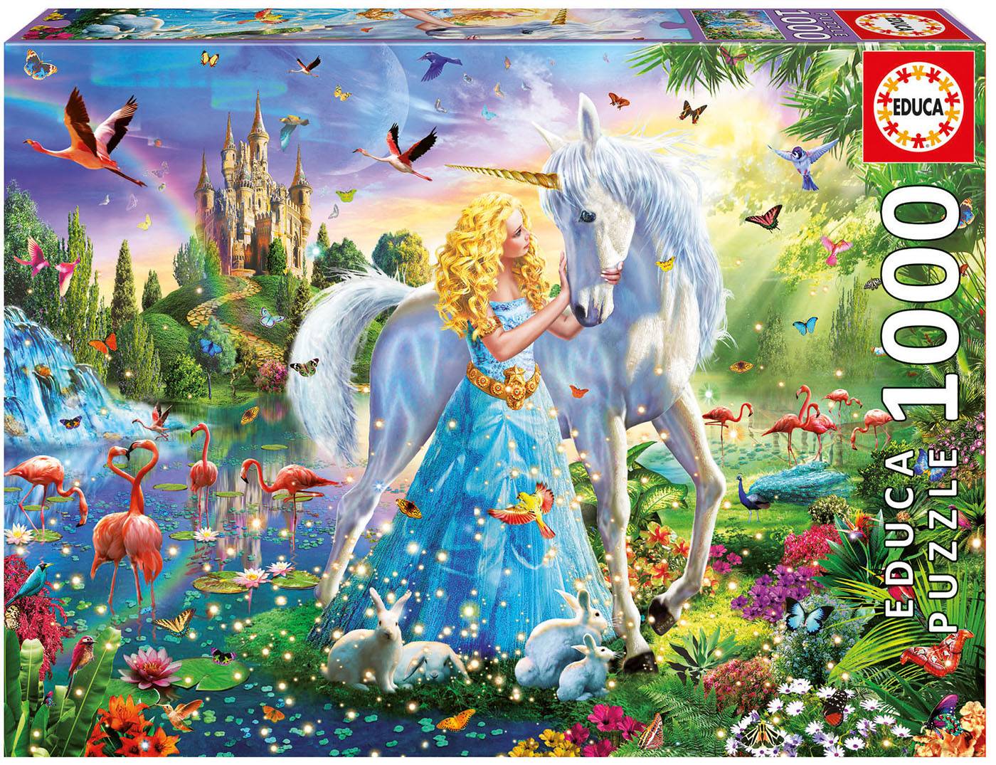 Puzzle - Puzzle La princesse et la licorne--Educa