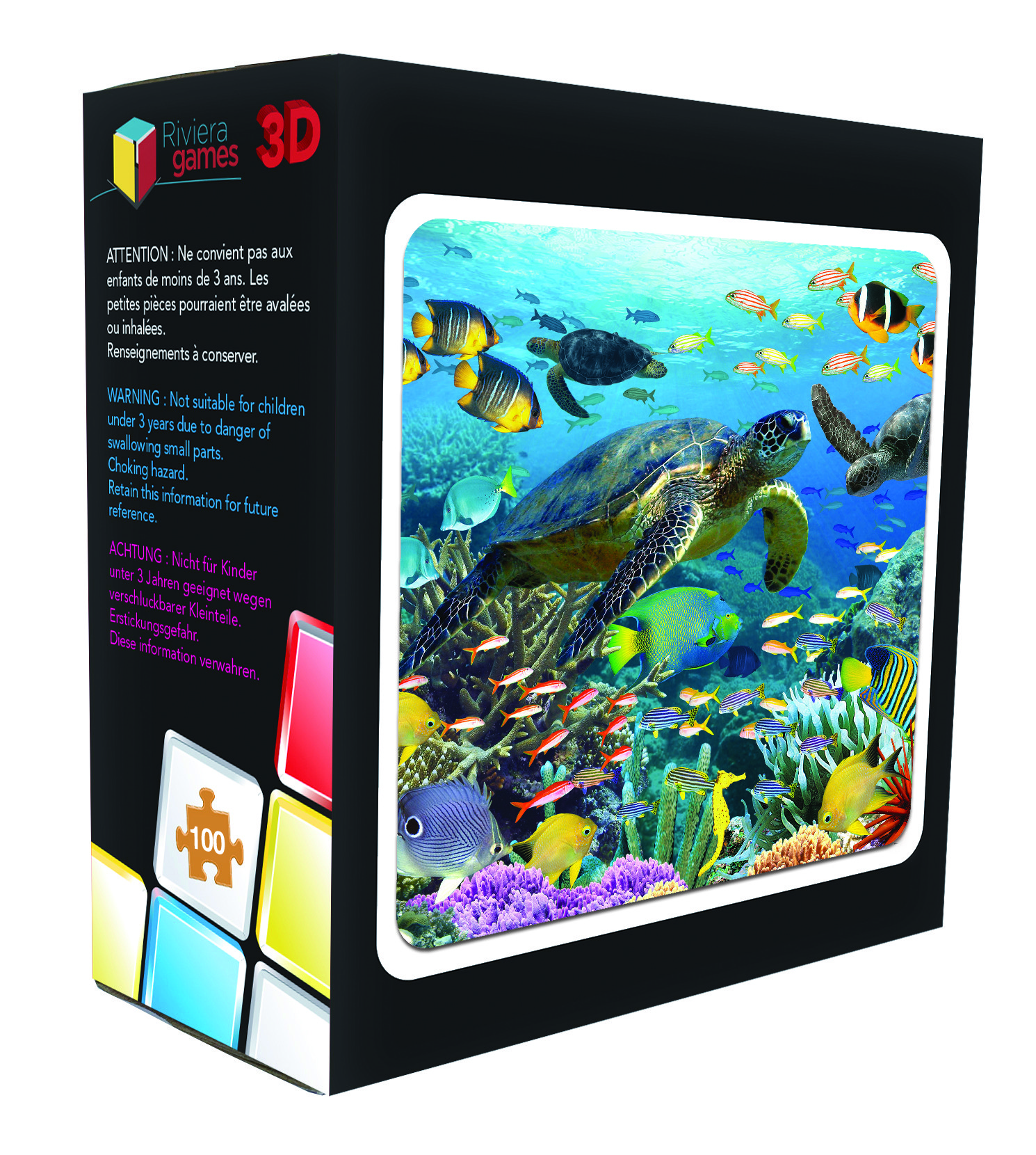 Puzzle 3d - Puzzle 3d Puzzle 3D - 100 pieces - les tortues--Riviera Ga