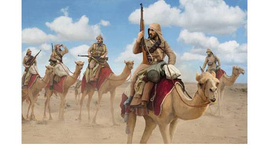 Figurines - Corps de chameaux turcs-1/72-STRELETS-R