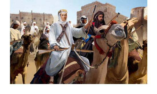 Figurines - Arabe soulèvement Arabe cavaliers chameau-1/72-STRELETS-R
