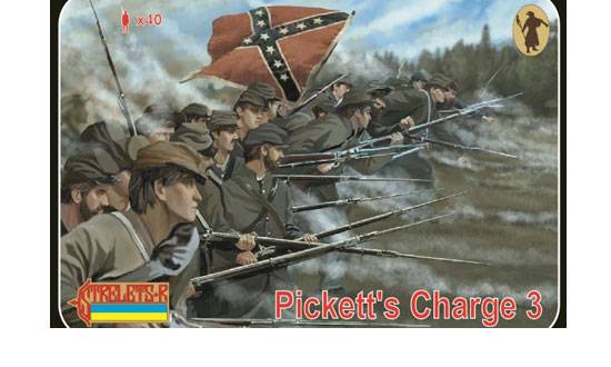 Figurines - La charge de Pickett 3 Gettisburg-1/72-STRELETS-R