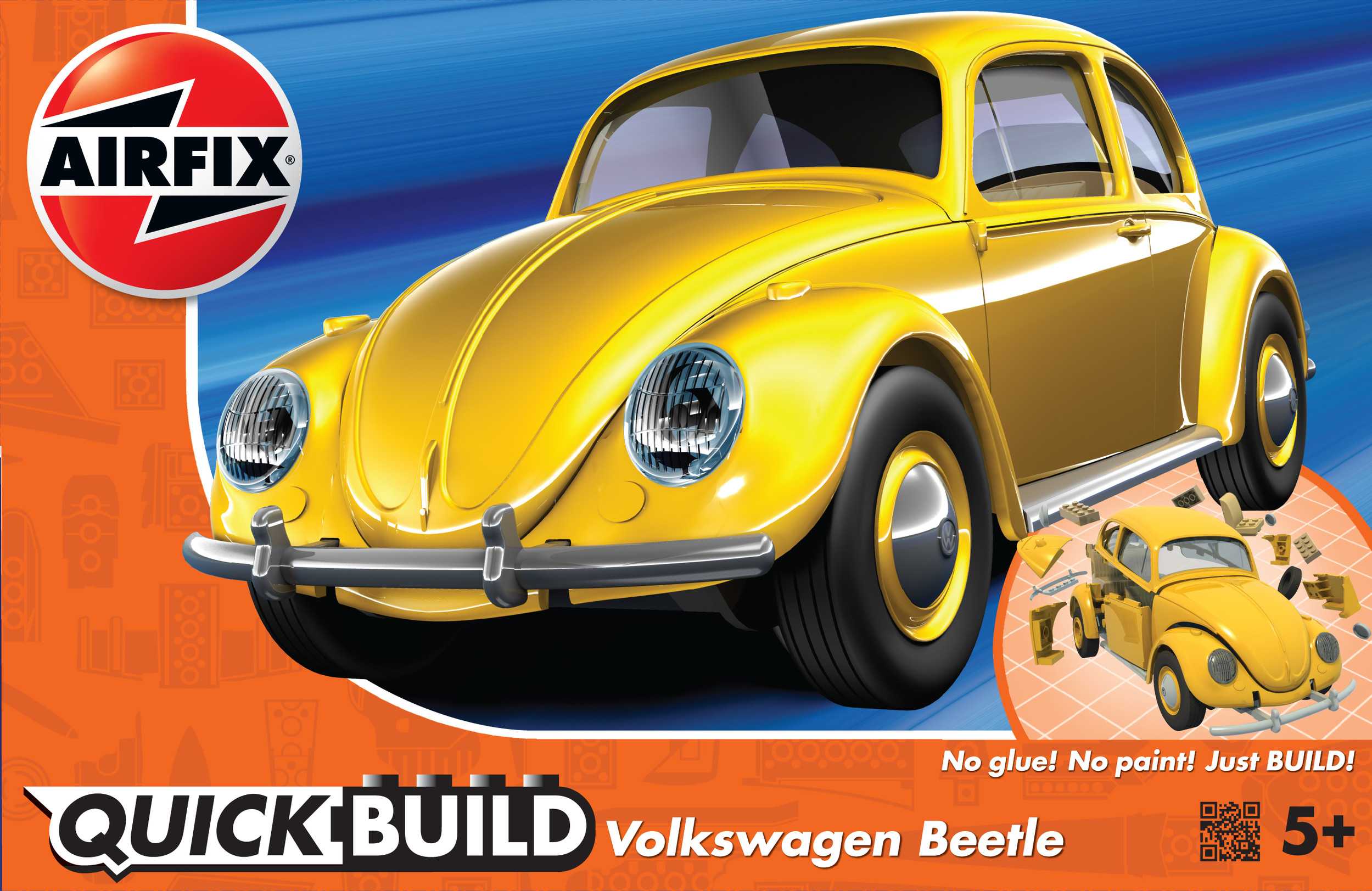 Maquette de voiture - QUICKBUILD VW Beetle - Jaune--Airfix