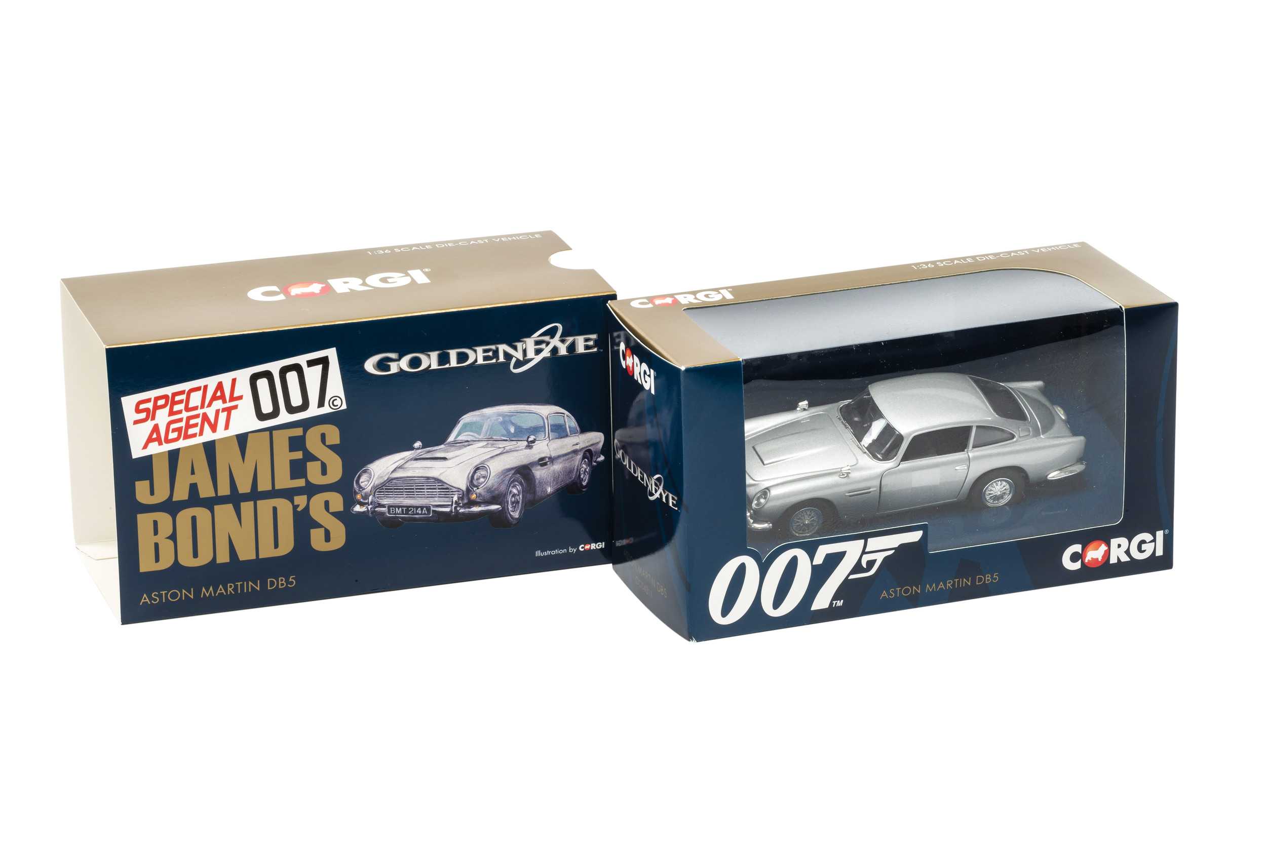 Miniature automobile - James Bond - Aston Martin DB5 'Goldfinger'--Cor