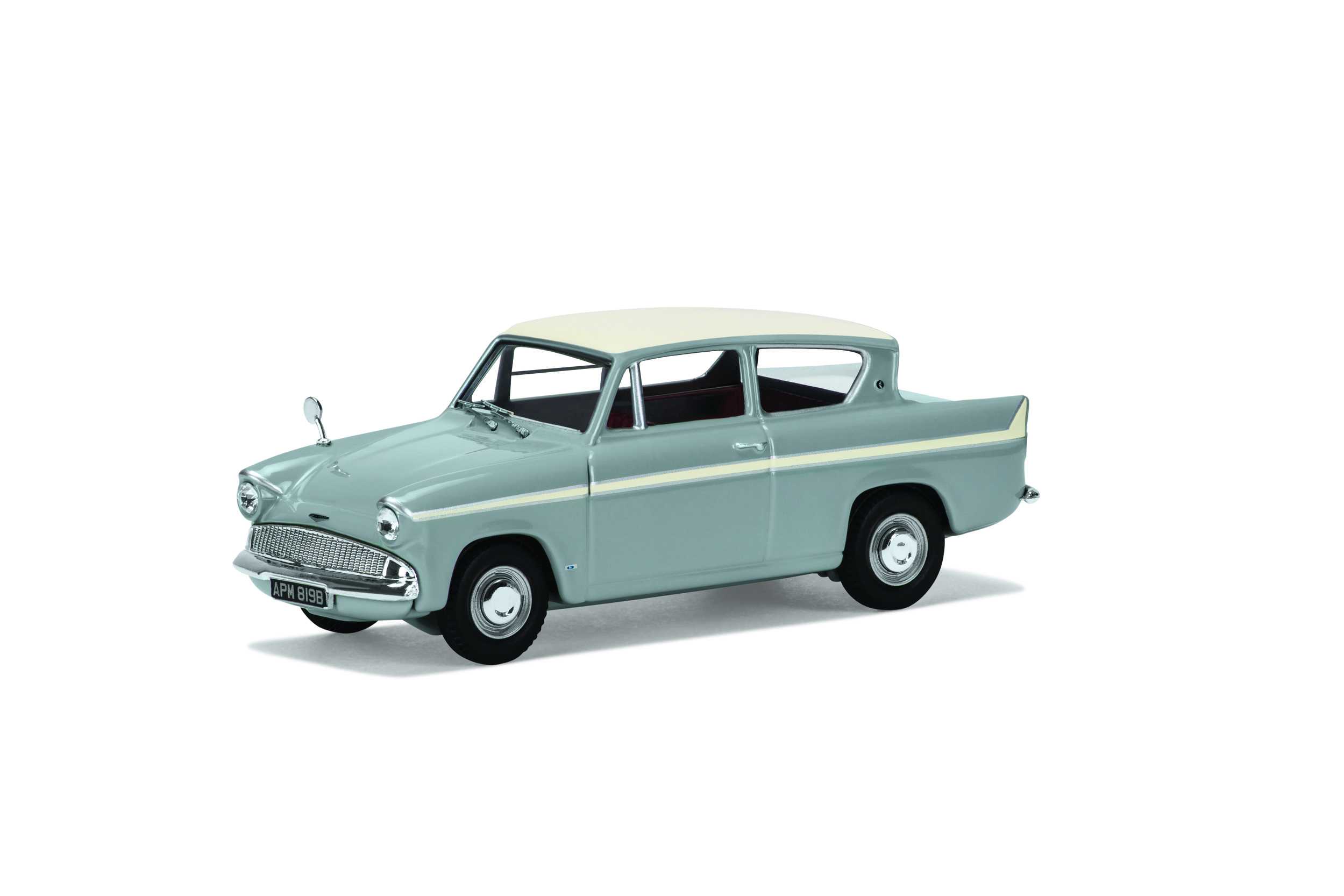 Miniature automobile - FORD ANGLIA 1200 PLAT GRIS & BLANC-1/43-Corgi