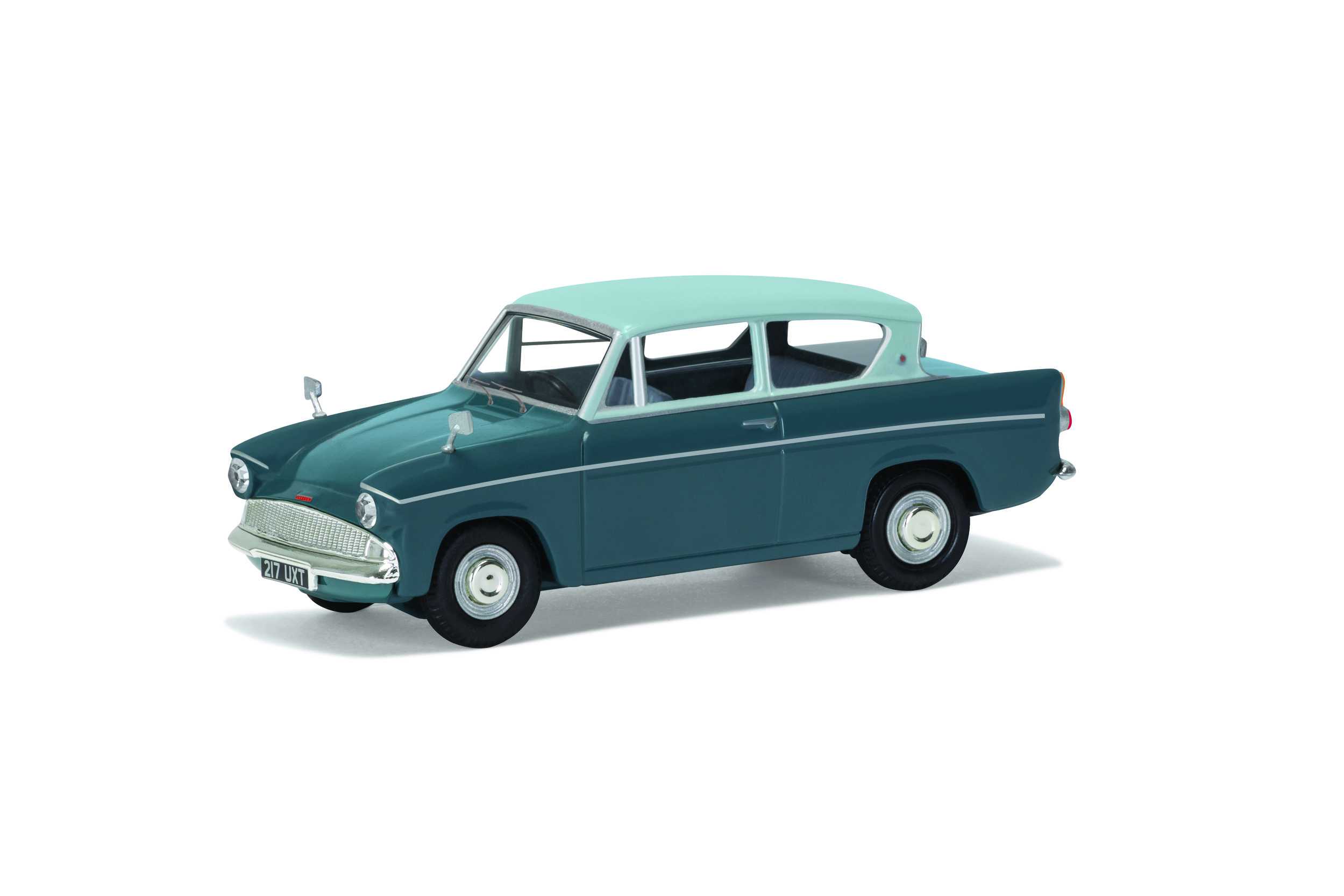 Miniature automobile - Ford Anglia 105E De Luxe, Bleu Pompadour & Requ
