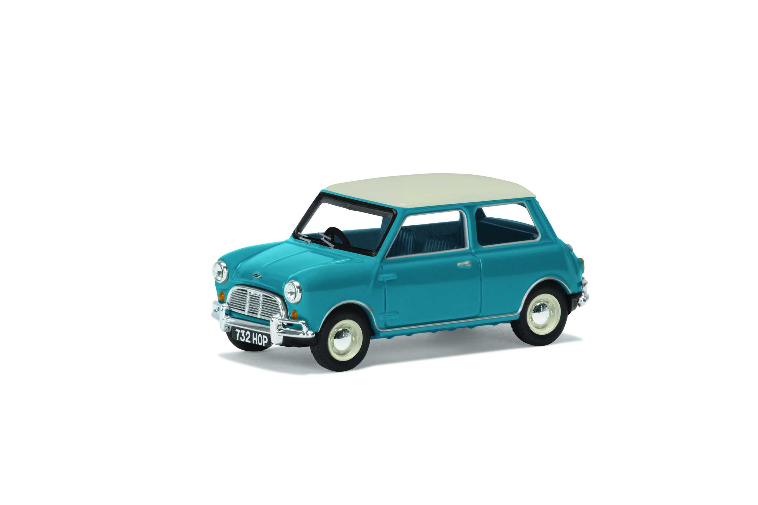 Miniature automobile - Austin Mini Cooper Mk1, modèle Surf Blue-Corgi 