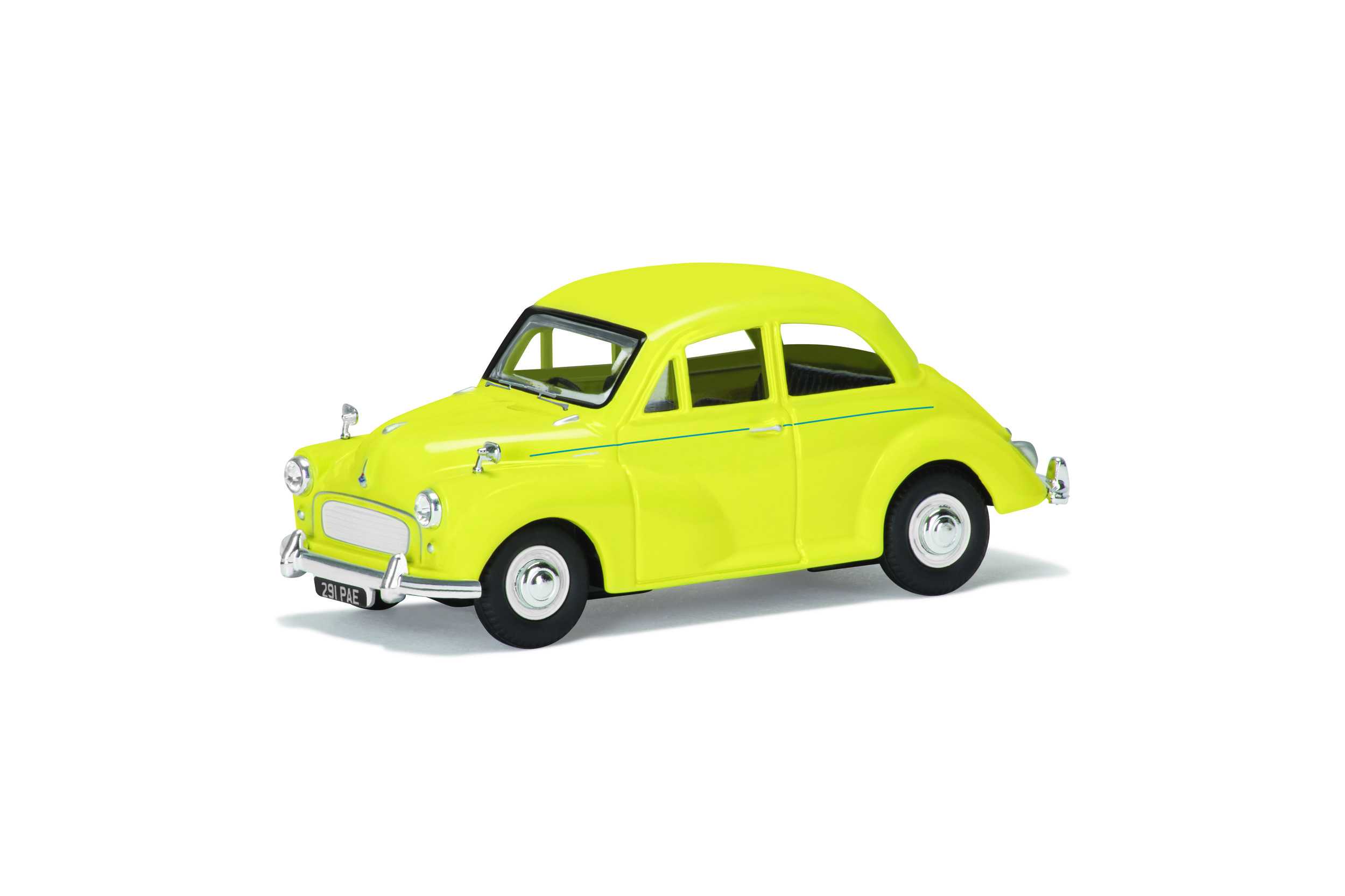 Miniature automobile - Morris Minor 1000 Autoroute Jaune -Corgi 60e mo