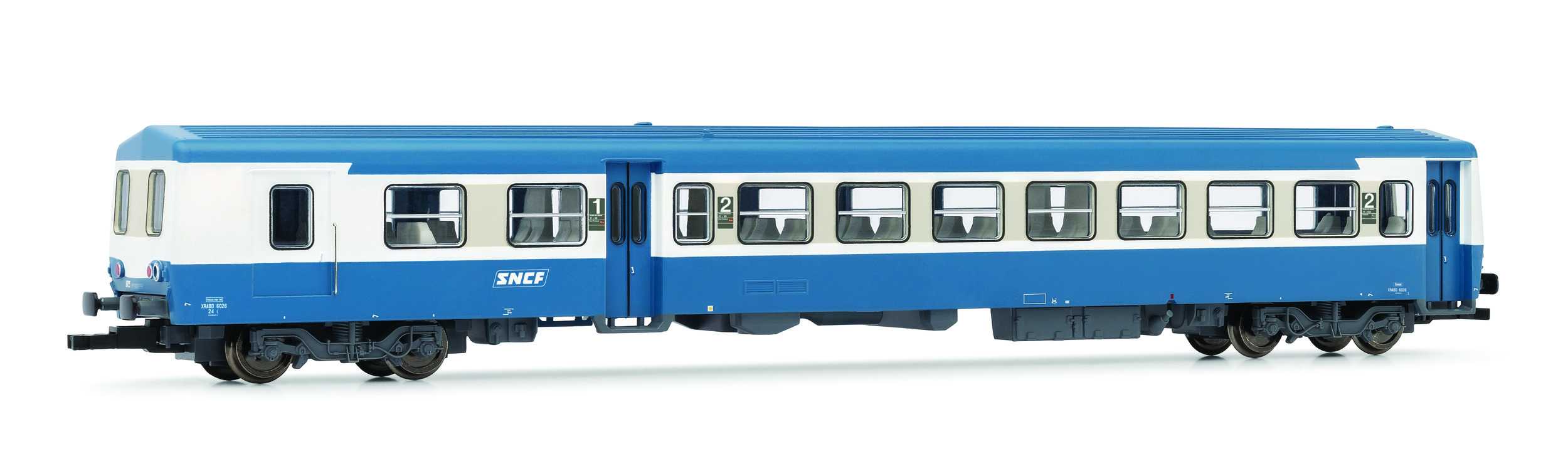 Trains miniatures : matériel remorqué - Remorque d'autorail XR6026 Liv