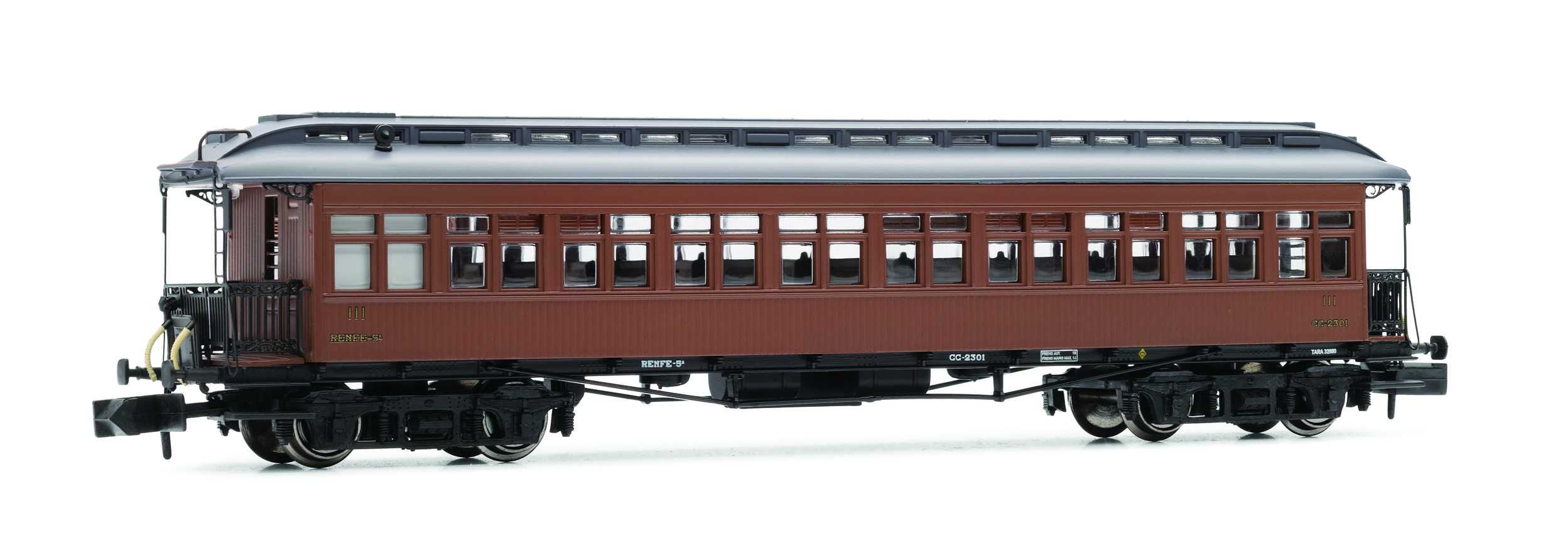 Trains miniatures : locomotives et autorail - Passager COSTA, 3e class