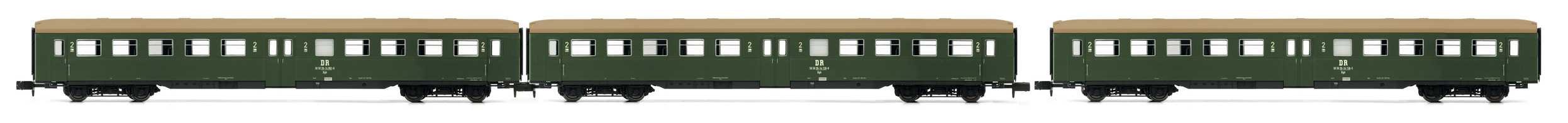 Trains miniatures : locomotives et autorail - Coffret de 3 unités Low