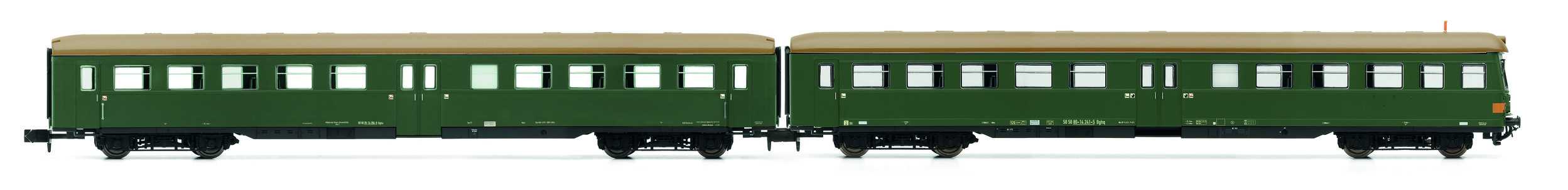 Trains miniatures : locomotives et autorail - 2 pièces Set autocar Lo