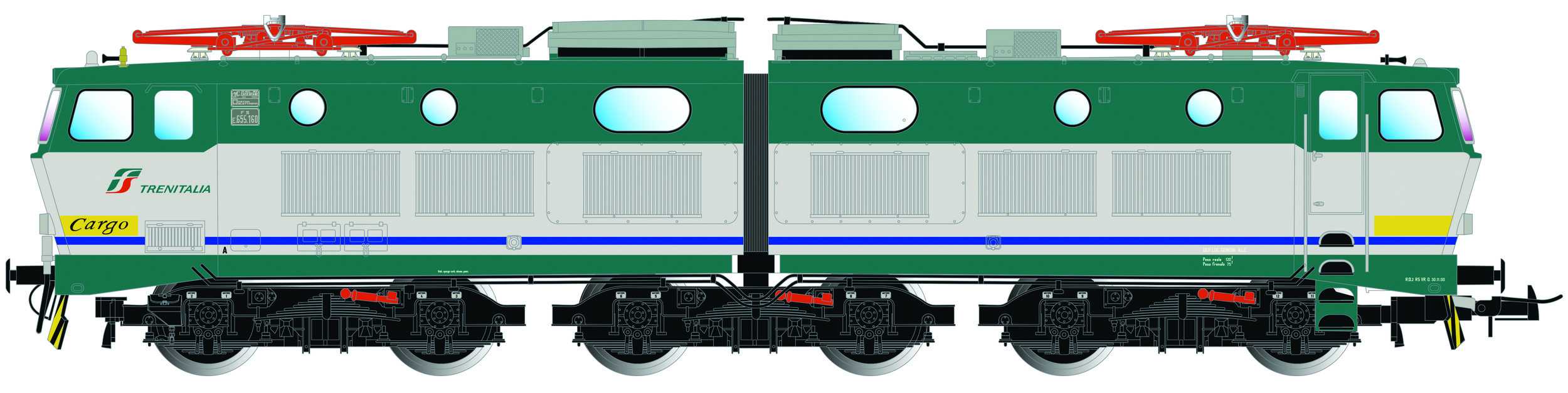Trains miniatures : matériel remorqué - E.656 172 série quatrième livr