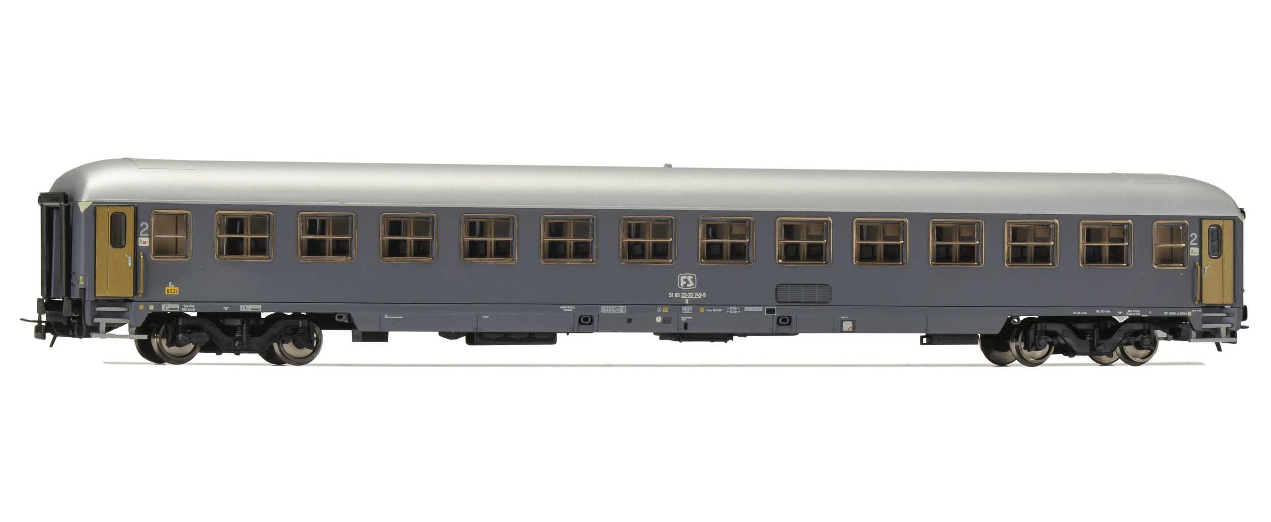Trains miniatures : matériel remorqué - Set x 2 entraîneurs UIC-X, 1èr