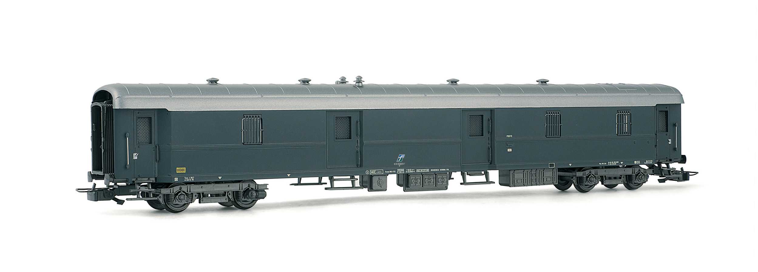 Trains miniatures : matériel remorqué - FS, fourgon à bagages, type 19