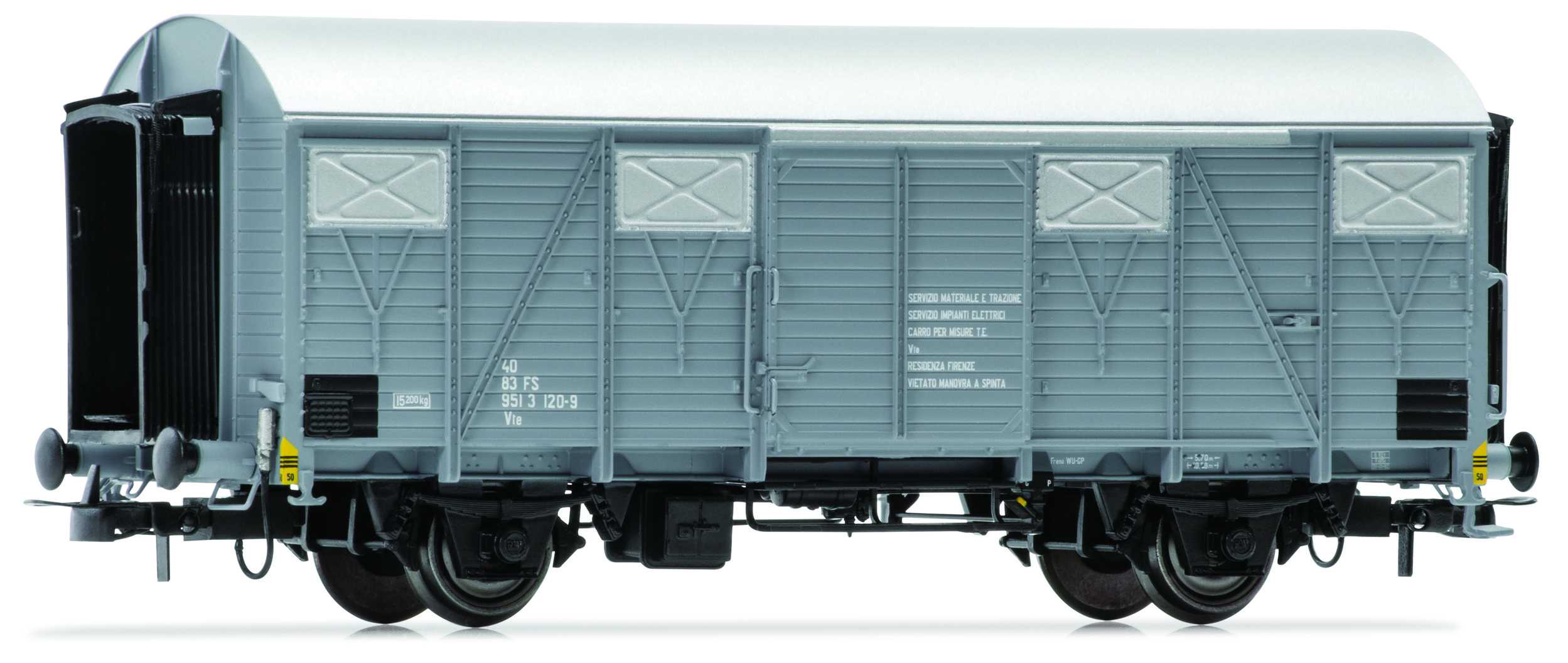 Train miniature - FS, Gs + K en livrée grise-H0-Rivarossi