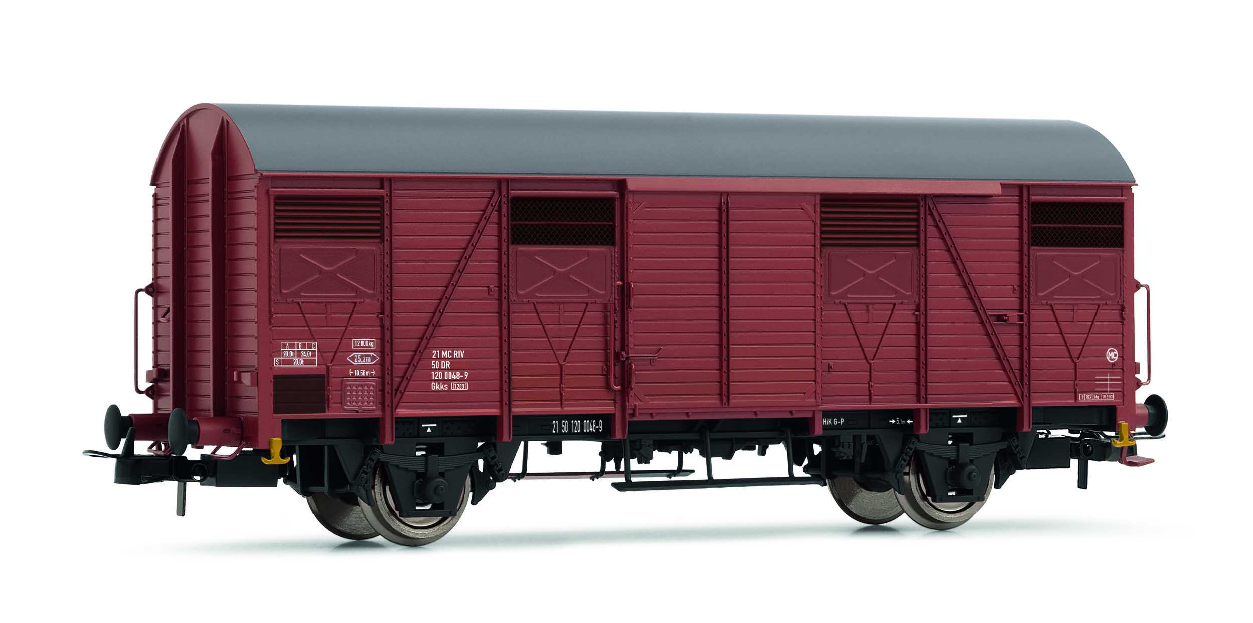 Trains miniatures : matériel remorqué - DR, Gkks [1204], wagon fermé, 