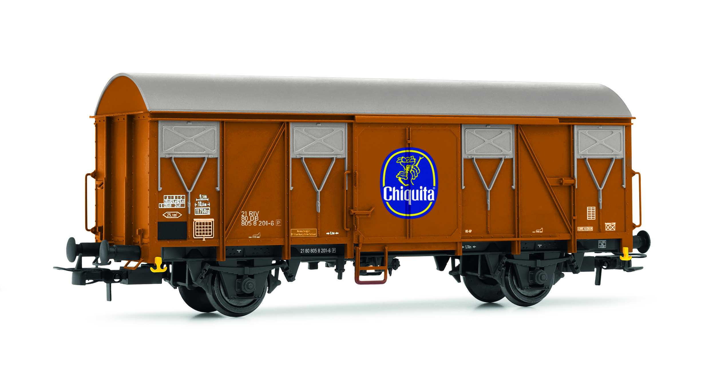Trains miniatures : matériel remorqué - DB, Gs, wagon fermé en livrée 