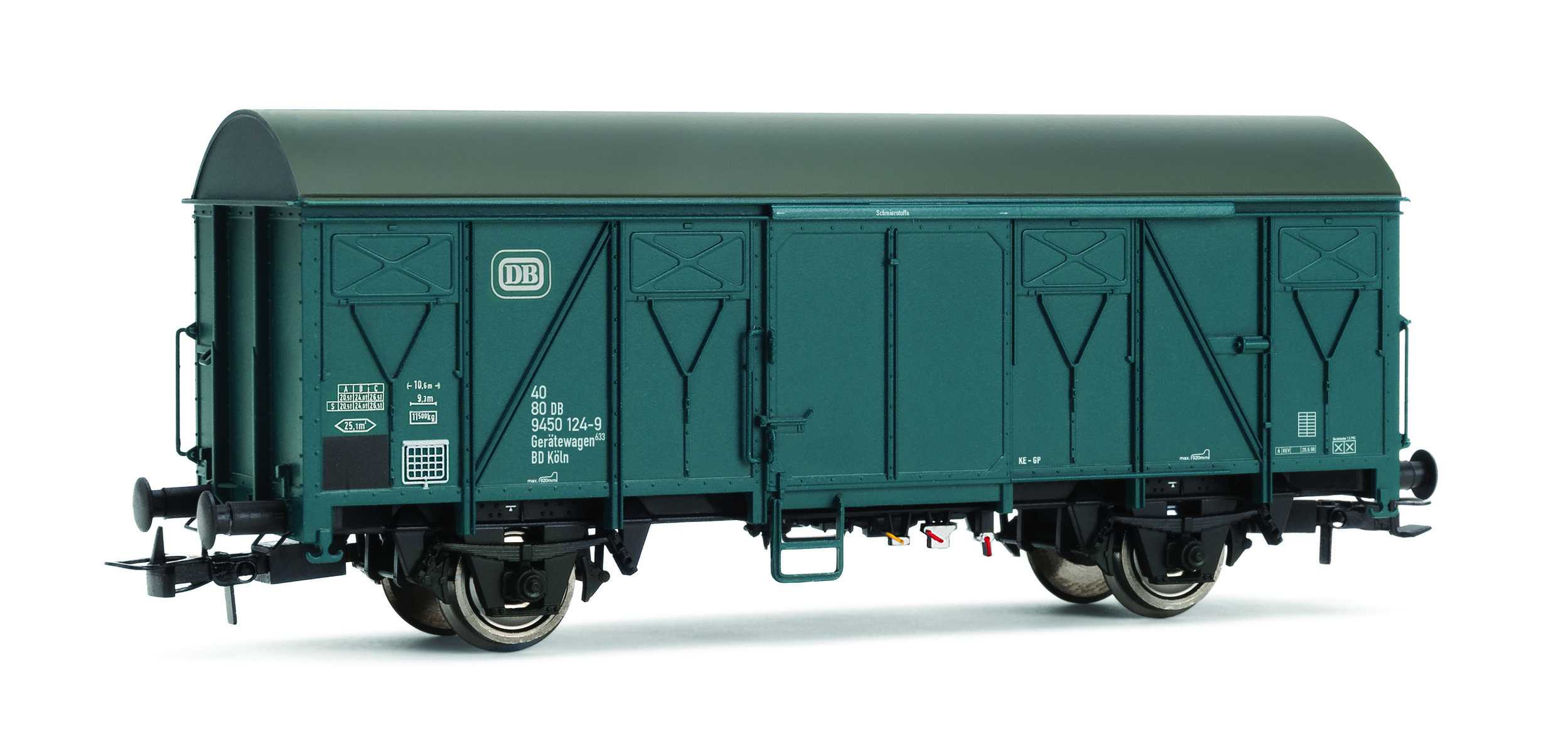 Trains miniatures : matériel remorqué - DB, Werkstattwagen, wagon ferm