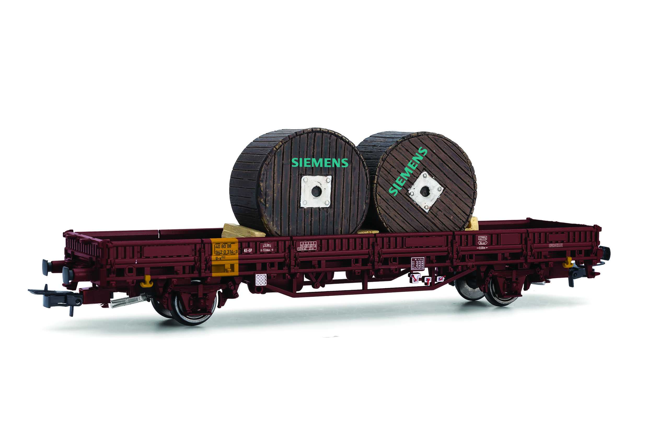 Trains miniatures : matériel remorqué - DB, wagon plat à 2 essieux KLS