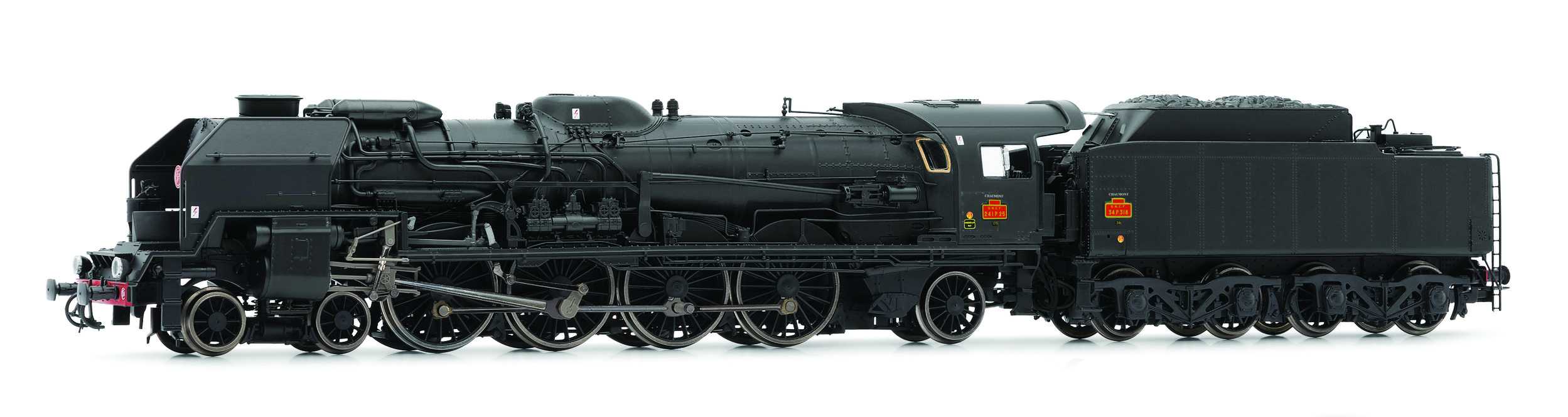 Trains miniatures : locomotives et autorail - Locomotive à vapeur 241P