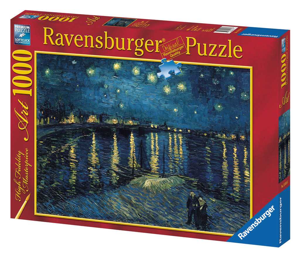 Puzzle - Puzzle La nuit étoilée sur le Rhône / Vincent Van Gogh--Raven