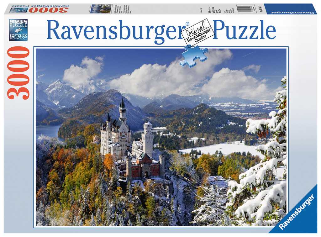 Puzzle - Puzzle Le Neuschwanstein en hiver--Ravensburger