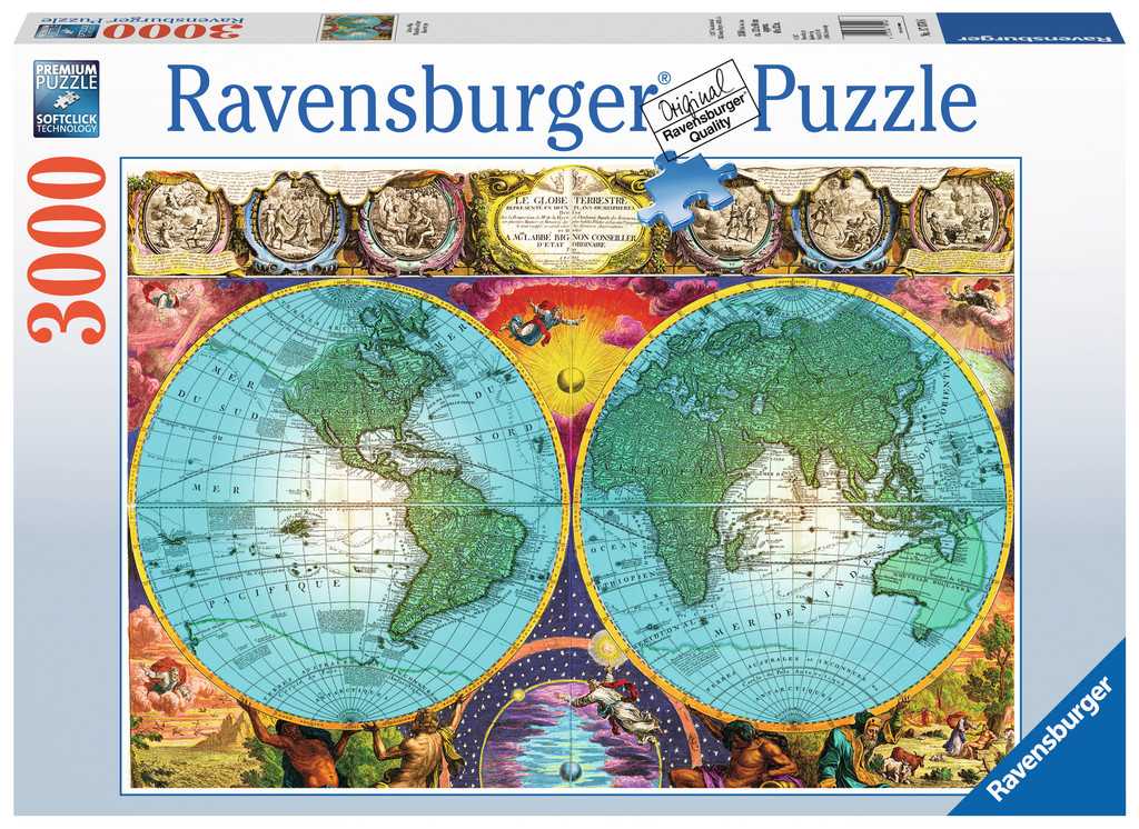Puzzle - Puzzle Planisphère antique--Ravensburger