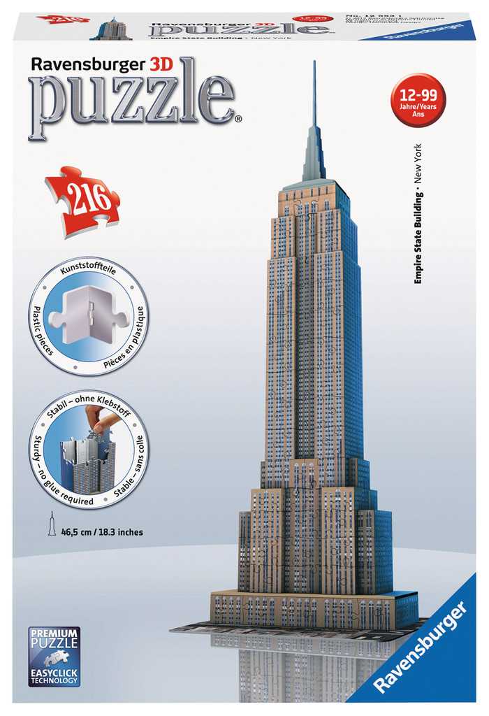 Puzzle 3d - Puzzle 3d Empire State Building--Ravensburger