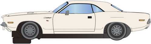 Circuits de voitures : coffret - Dodge Challenger 1970, blanche- 1/32-