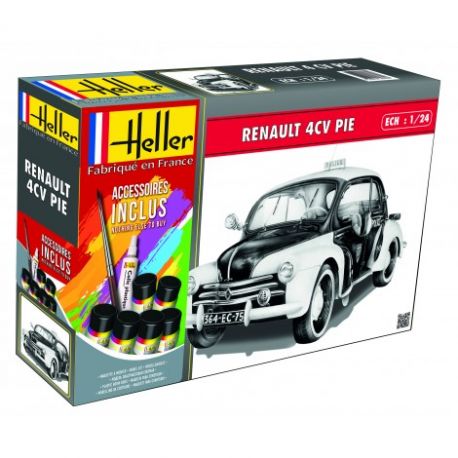 Maquette de voiture - RENAULT 4 CV PIE- 1/24 -Heller