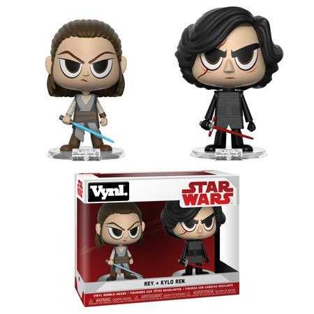 Mini-figurines - Star Wars pack 2 VYNL Vinyl figurines Rey & Kylo 10 c