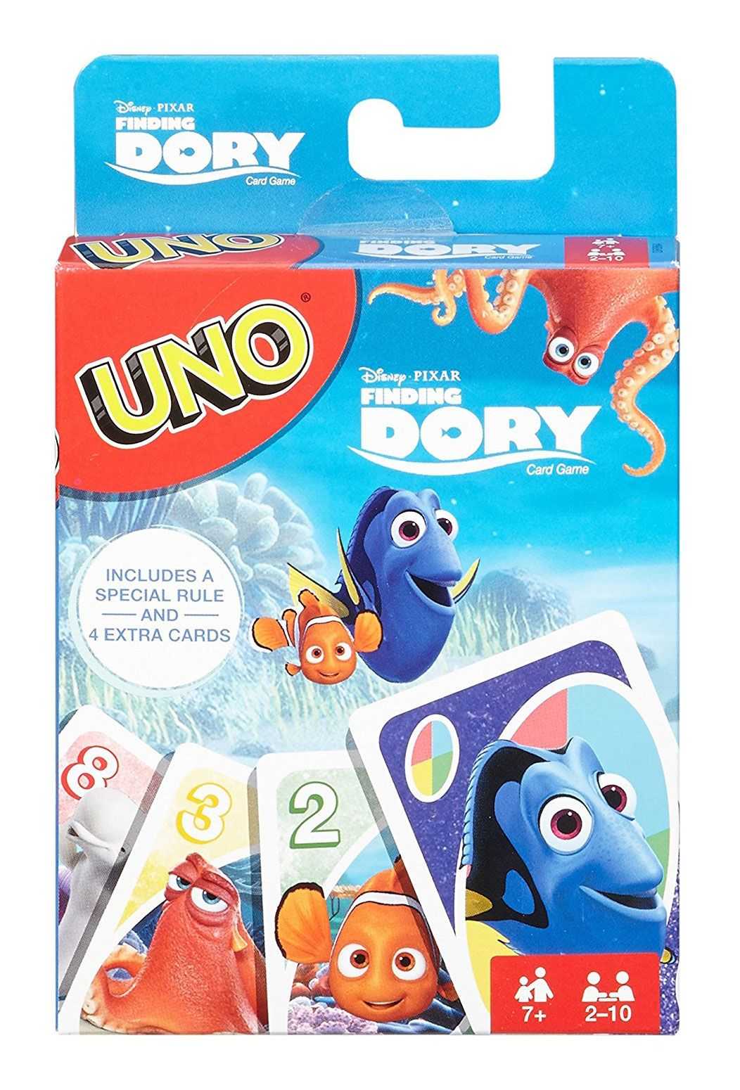 Cartes à jouer - Le Monde de Dory jeu de cartes UNO *ANGLAIS*--Mattel