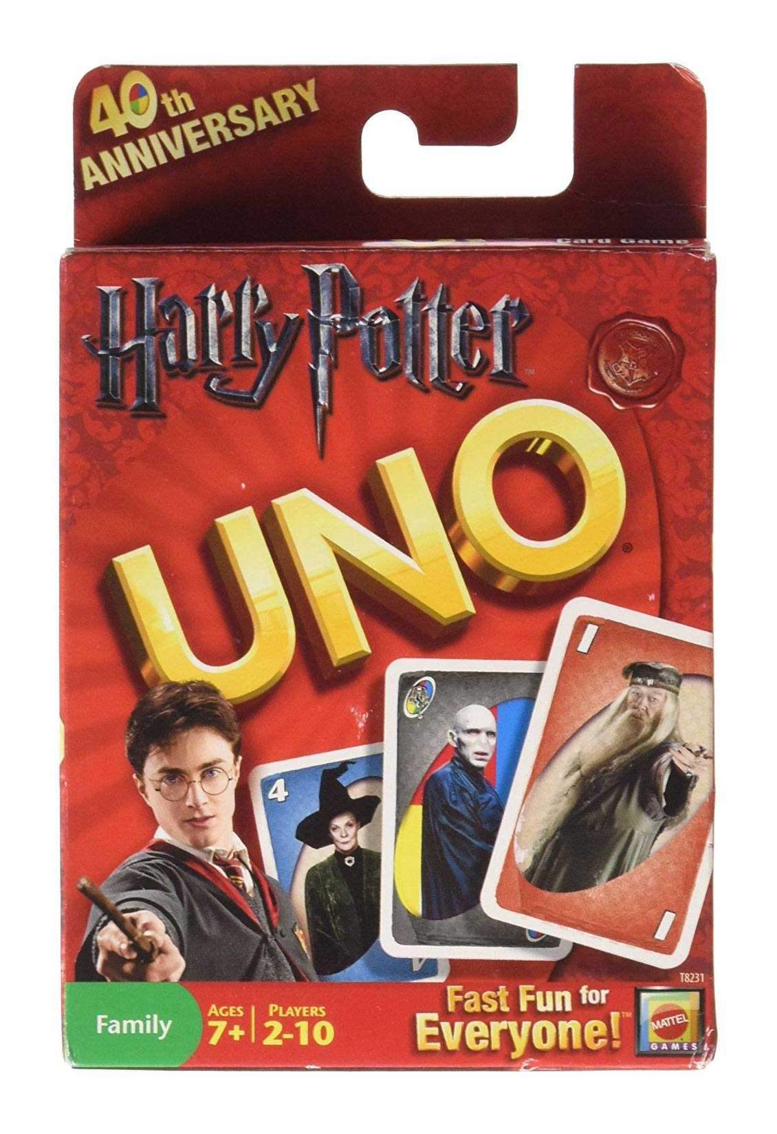 Cartes à jouer - Harry Potter jeu de cartes UNO *ANGLAIS*--Mattel