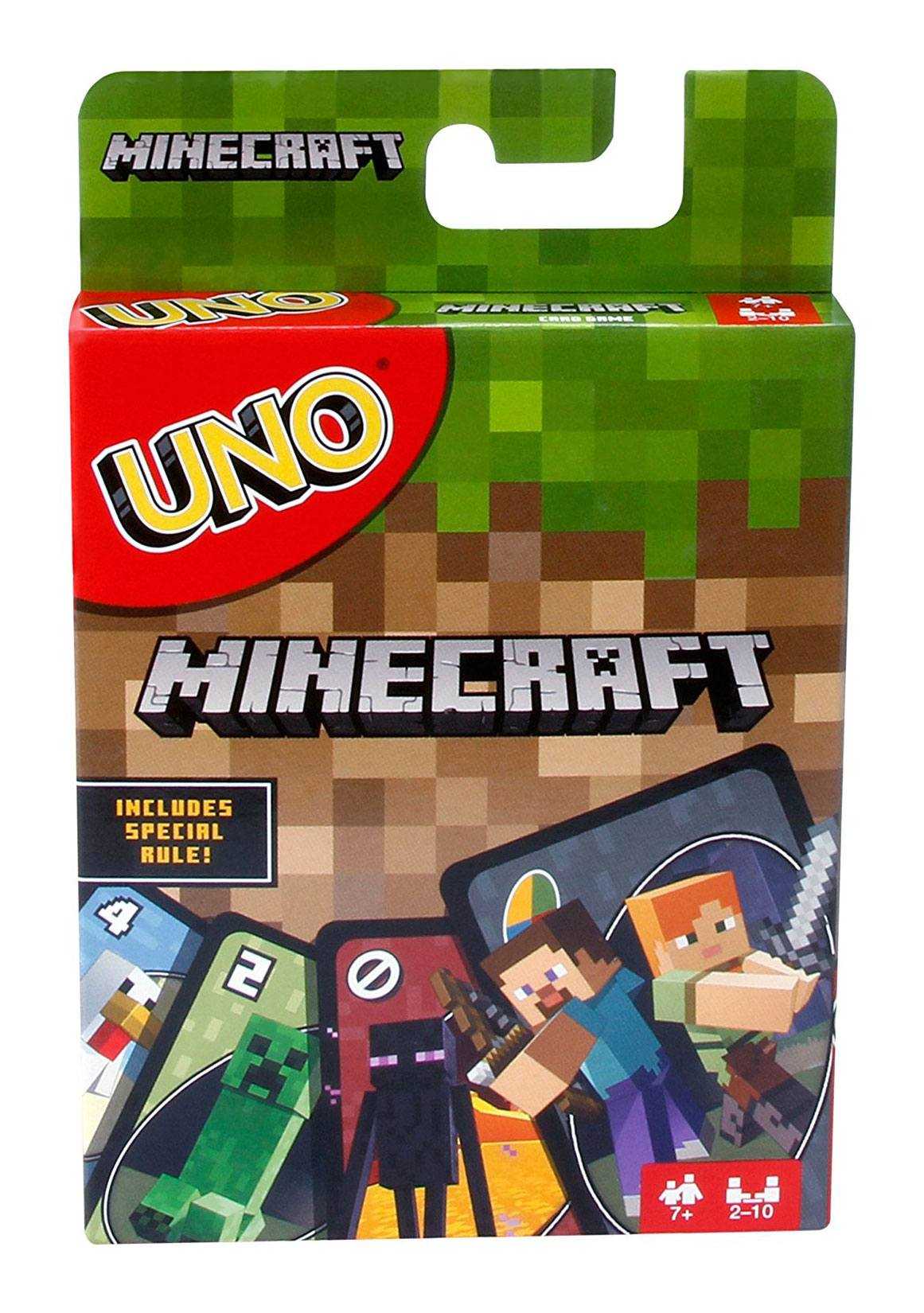 Cartes à jouer - Minecraft jeu de cartes UNO *ANGLAIS*--Mattel